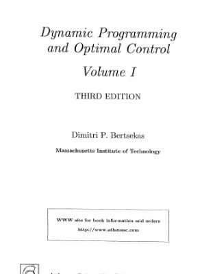 خرید و دانلود نسخه کامل کتاب Dynamic Programming & Optimal Control, Vol I (Third edition)
