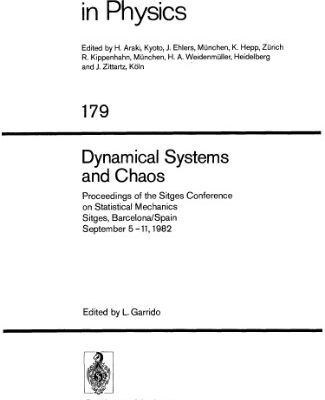 خرید و دانلود نسخه کامل کتاب Dynamical System and Chaos: Proceedings of the Sitges Conference on Statistical Mechanics Sitges, Barcelona/Spain September 5–11, 1982