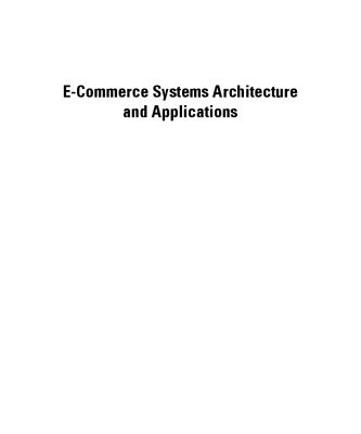خرید و دانلود نسخه کامل کتاب E-Commerce Systems Architecture and Applications