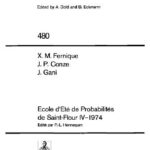 خرید و دانلود نسخه کامل کتاب Ecole d’Ete de Probabilites de Saint-Flour IV-1974