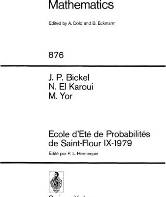 خرید و دانلود نسخه کامل کتاب Ecole d’Ete de Probabilites de Saint-Flour IX – 1979