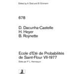 خرید و دانلود نسخه کامل کتاب Ecole d’Ete de Probabilites de Saint-Flour VII. 1977