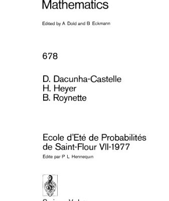خرید و دانلود نسخه کامل کتاب Ecole d’Ete de Probabilites de Saint-Flour VII. 1977
