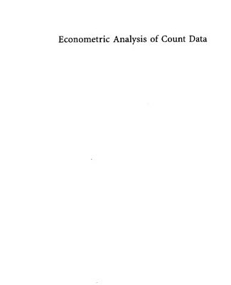 خرید و دانلود نسخه کامل کتاب Econometric Analysis of Count Data