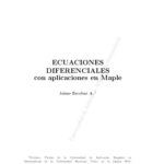 خرید و دانلود نسخه کامل کتاب Ecuaciones diferenciales con aplicaciones en Maple