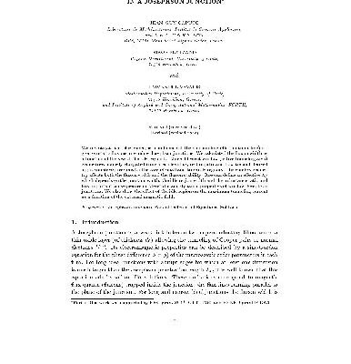 خرید و دانلود نسخه کامل کتاب Effect Of Geometry On Fluxon Width In A Josephson Junction