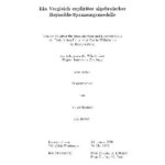 خرید و دانلود نسخه کامل کتاب Ein Vergleich expliziter algebraischer Reynolds-Spannungsmodelle