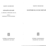 خرید و دانلود نسخه کامل کتاب Einführung in die Metaphysik
