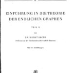 خرید و دانلود نسخه کامل کتاب Einfuhrung in die Theorie der endlichen Graphen, Teil