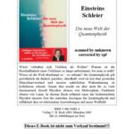 خرید و دانلود نسخه کامل کتاب Einsteins Schleier: Die neue Welt der Quantenphysik