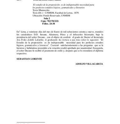 خرید و دانلود نسخه کامل کتاب El estudio de la proposición es de indispensable necesidad para  los perfectos estudios lógicos, gramaticales y literarios