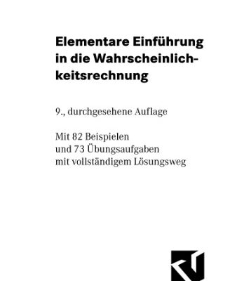 خرید و دانلود نسخه کامل کتاب Elementare Einfuehrung in die Warscheinlichkeitsrechnung