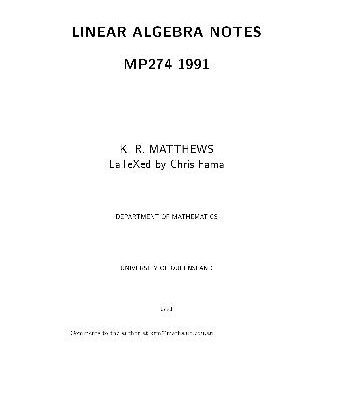 خرید و دانلود نسخه کامل کتاب Elementary linear algebra: lecture notes