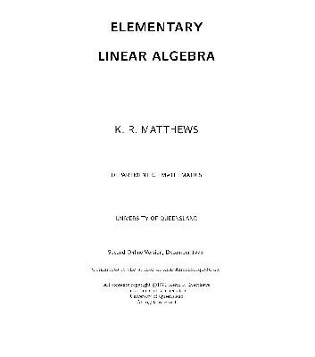خرید و دانلود نسخه کامل کتاب Elementary Linear Algebra