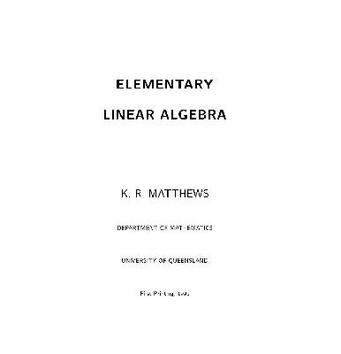 خرید و دانلود نسخه کامل کتاب Elementary Linear Algebra