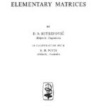 خرید و دانلود نسخه کامل کتاب Elementary matrices (problem book, Tutorial Text 3)