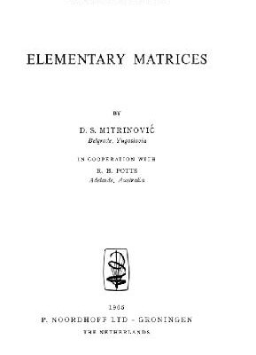 خرید و دانلود نسخه کامل کتاب Elementary matrices