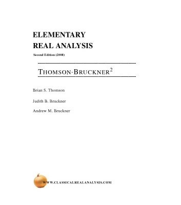 خرید و دانلود نسخه کامل کتاب Elementary Real Analysis