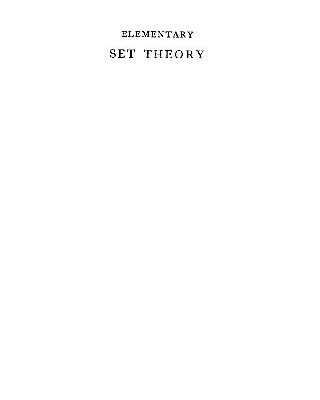 خرید و دانلود نسخه کامل کتاب Elementary Set Theory