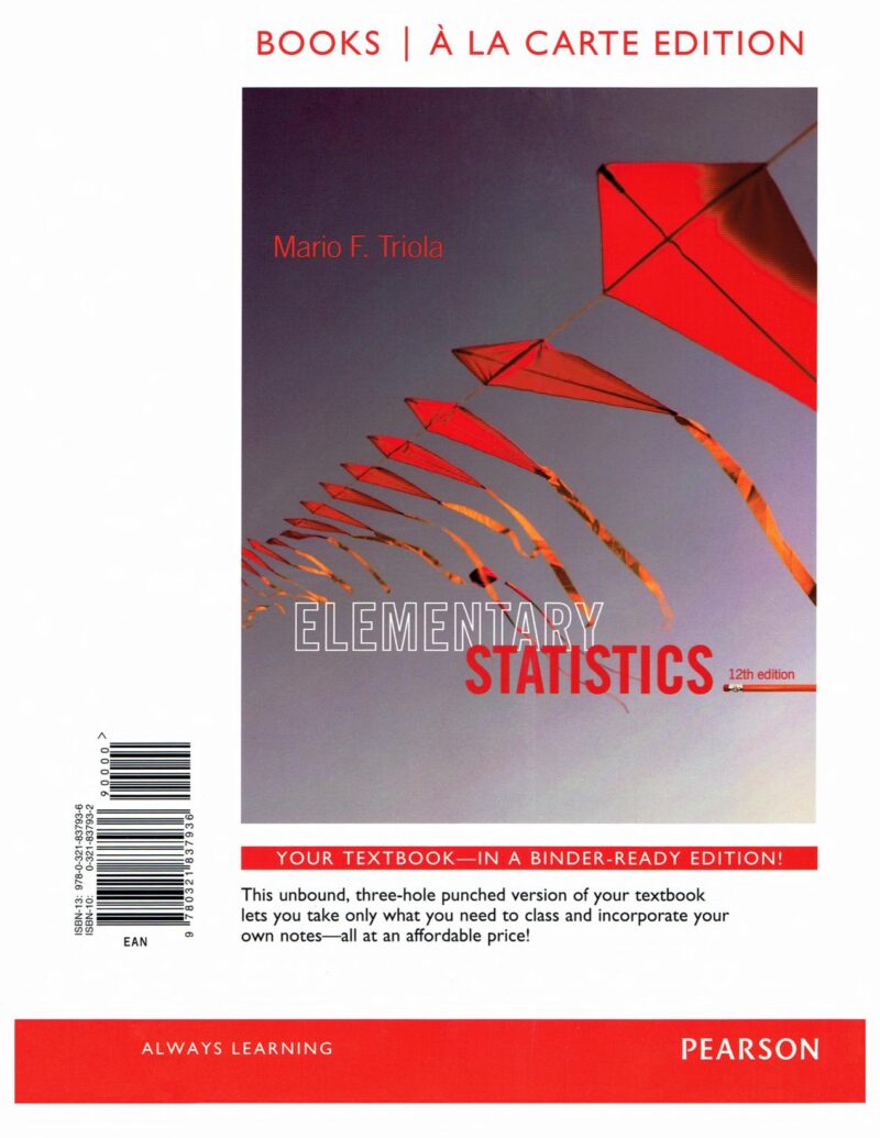 خرید و دانلود نسخه کامل کتاب Elementary Statistics