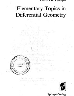خرید و دانلود نسخه کامل کتاب Elementary topics in differential geometry