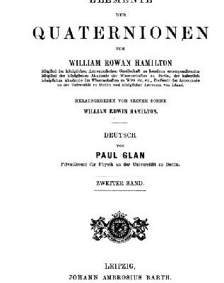 خرید و دانلود نسخه کامل کتاب Elemente der Quaternionen