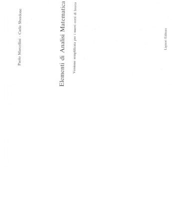 خرید و دانلود نسخه کامل کتاب Elementi di Analisi Matematica uno
