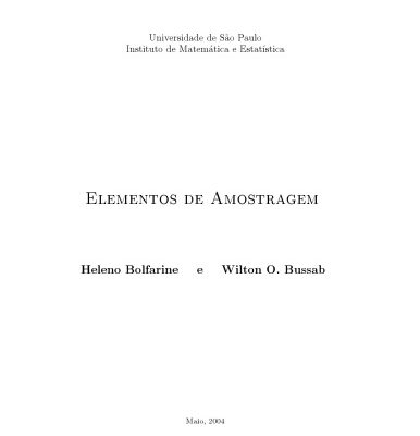 خرید و دانلود نسخه کامل کتاب Elementos de Amostragem