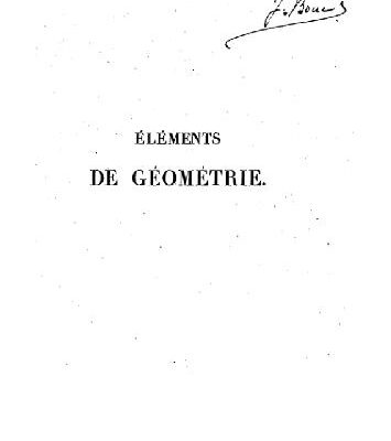 خرید و دانلود نسخه کامل کتاب Elements de geometrie
