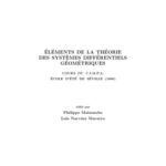 خرید و دانلود نسخه کامل کتاب Eléments de la théorie des systèmes différentiels géométriques : Cours du CIMPA, Ecole d’été de Séville 1996