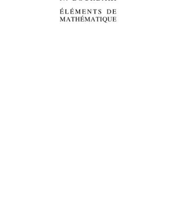 خرید و دانلود نسخه کامل کتاب Elements de Mathematique. Espaces vectoriels topologiques. Chapitres 1 a 5