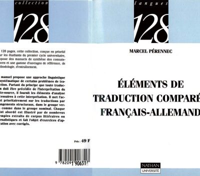 خرید و دانلود نسخه کامل کتاب Éléments de traduction comparée français-allemand