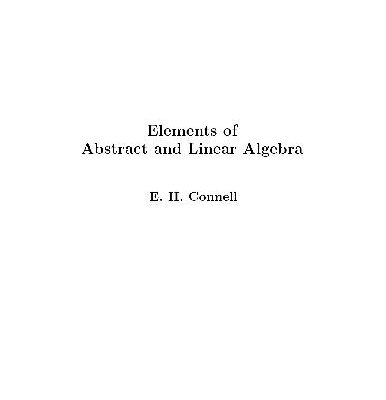 خرید و دانلود نسخه کامل کتاب Elements of abstract and linear algebra (free web version)