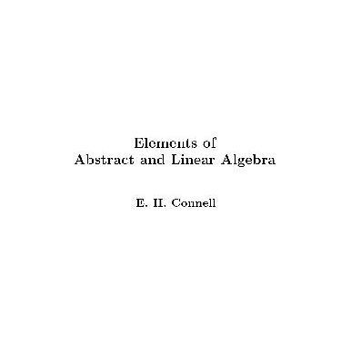 خرید و دانلود نسخه کامل کتاب Elements of Abstract and Linear Algebra