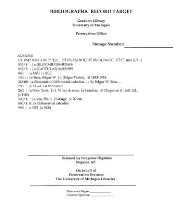 خرید و دانلود نسخه کامل کتاب Elements of differential calculus