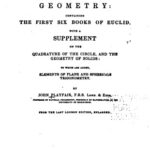 خرید و دانلود نسخه کامل کتاب Elements of Geometry: Containing the first six books of Euclid, with a supplement on the quadrature of the circle, and the geometry of solids; to which are added, Elements of plane and spherical trigonometry