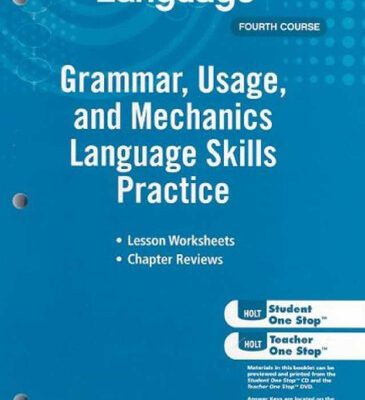 خرید و دانلود نسخه کامل کتاب Elements of Language, Grade 10 Grammar, Usage, and Mechanics Language Skills Practice: Holt Elements of Language Fourth Course (Eolang 2009)