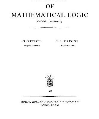 خرید و دانلود نسخه کامل کتاب Elements of Mathematical Logic: Model Theory (Stud. in Logic & Maths.)