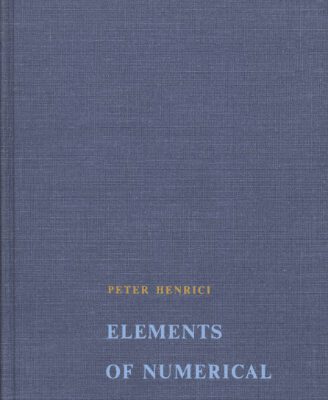 خرید و دانلود نسخه کامل کتاب Elements of Numerical Analysis