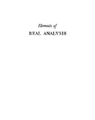 خرید و دانلود نسخه کامل کتاب Elements of Real Analysis