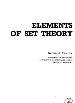 خرید و دانلود نسخه کامل کتاب Elements of set theory