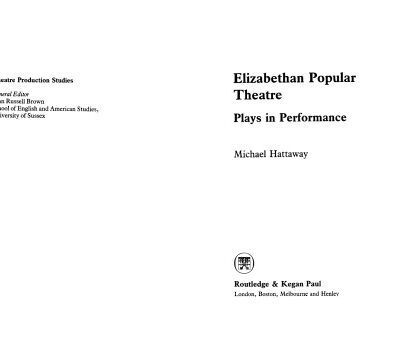خرید و دانلود نسخه کامل کتاب Elizabethan Popular Theatre: Plays in Performance