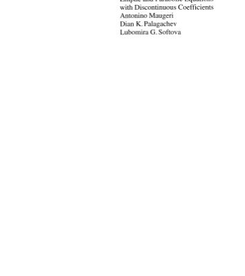 خرید و دانلود نسخه کامل کتاب Elliptic and Parabolic Equations with Discontinuous Coefficients