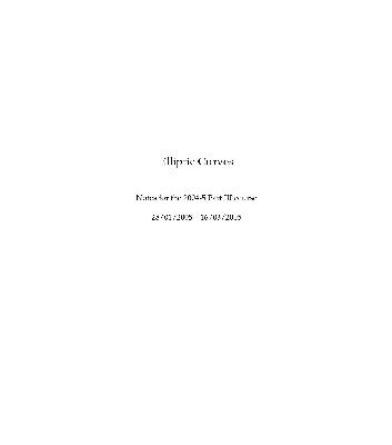 خرید و دانلود نسخه کامل کتاب Elliptic Curves 001