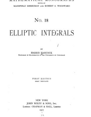 خرید و دانلود نسخه کامل کتاب Elliptic integrals