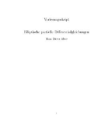 خرید و دانلود نسخه کامل کتاب Elliptische partielle DGL 001