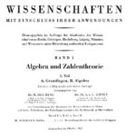 خرید و دانلود نسخه کامل کتاب Encyclopaedie der mathematischen Wissenschaften und Anwendungen. Algebra und Zahlentheorie