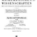 خرید و دانلود نسخه کامل کتاب Encyclopaedie der mathematischen Wissenschaften und Anwendungen. Algebra und Zahlentheorie