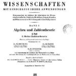 خرید و دانلود نسخه کامل کتاب Encyclopaedie der mathematischen Wissenschaften und Anwendungen. Algebra und Zahlentheorie