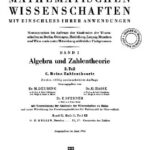 خرید و دانلود نسخه کامل کتاب Encyclopaedie der mathematischen Wissenschaften und Anwendungen. Algebra und Zahlentheorie